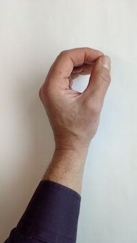 photo of side of hand